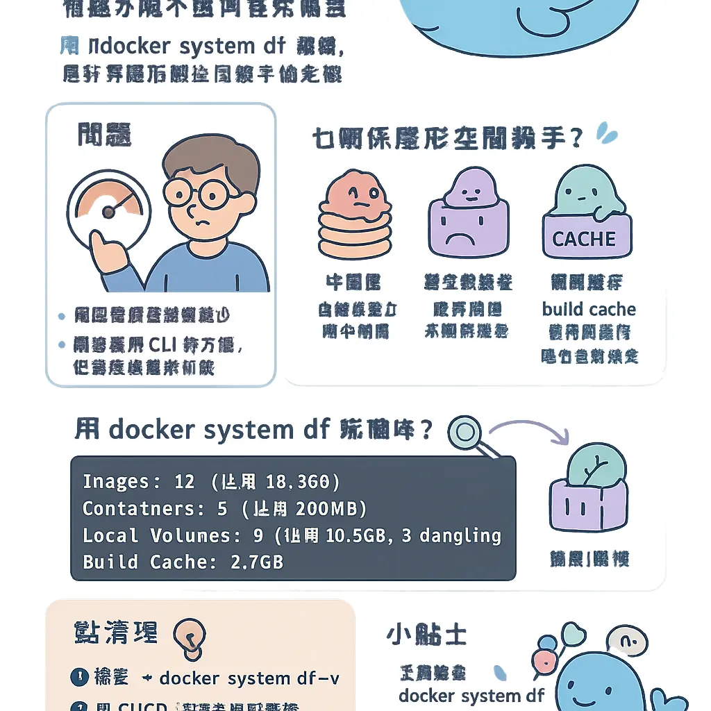docker system df - 鏡像