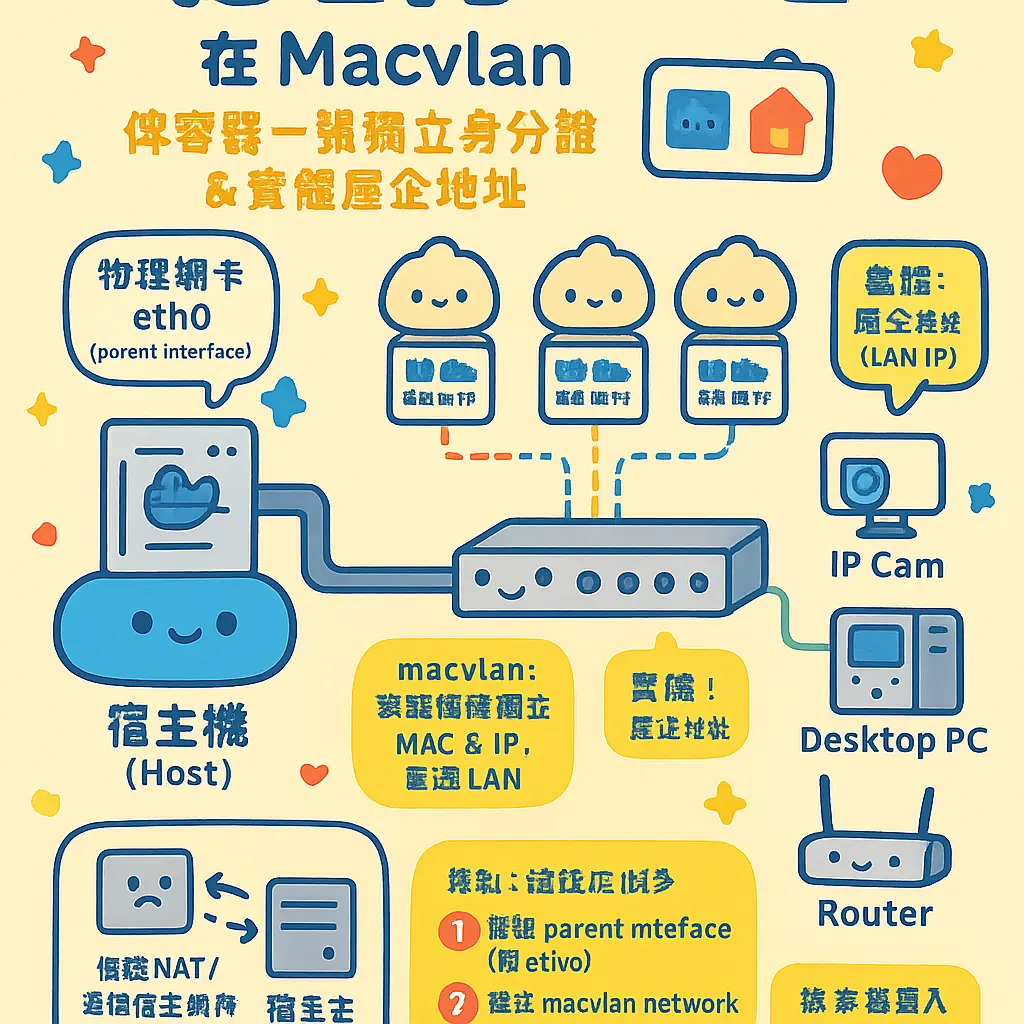 macvlan - 物理接口