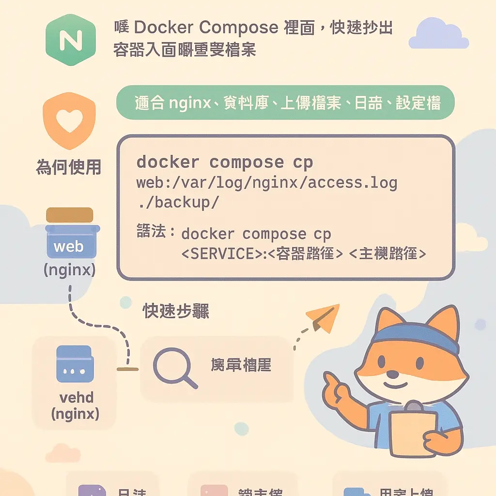 docker compose cp - nginx