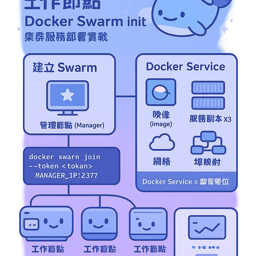 docker swarm init - 工作節點