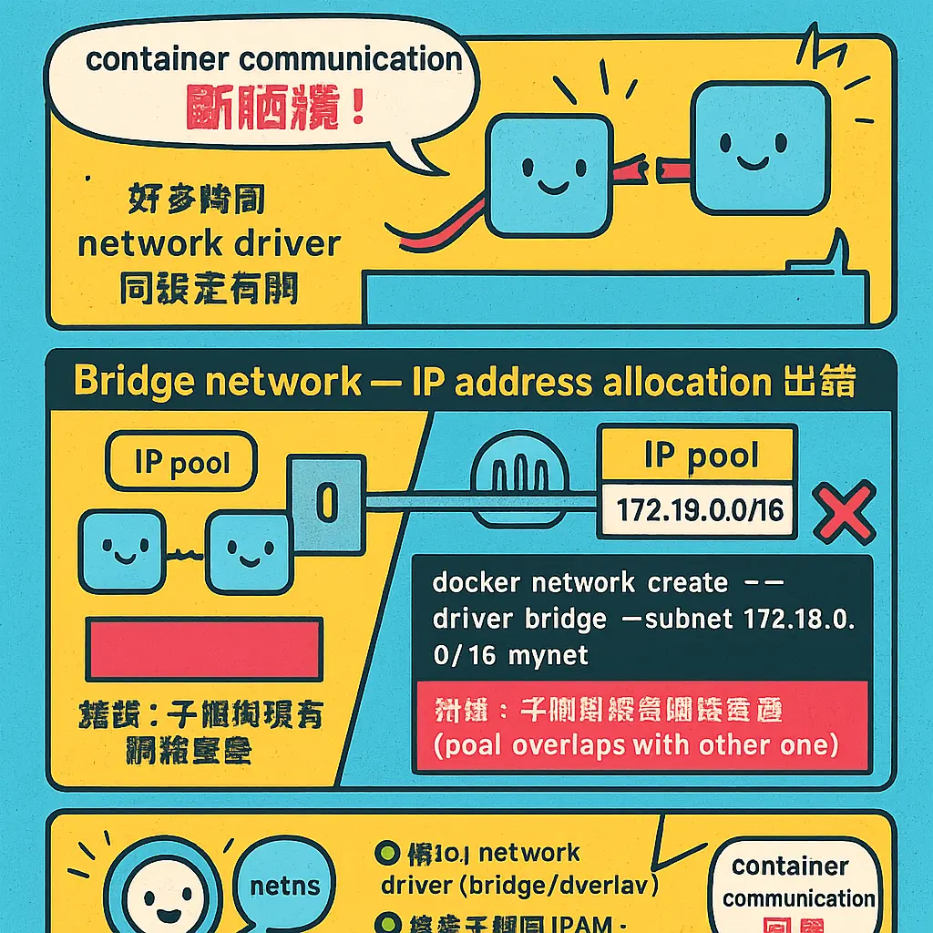 docker network create - namespace