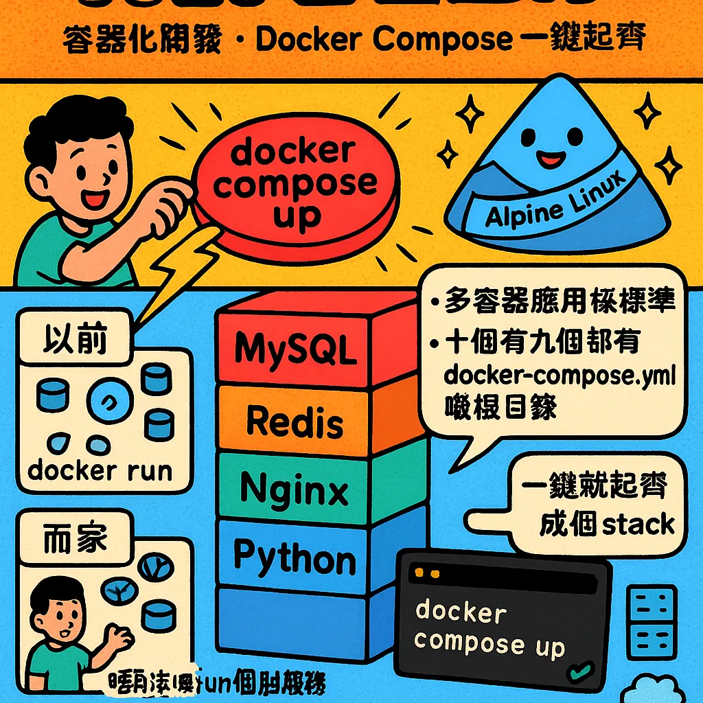 docker compose up - Alpine