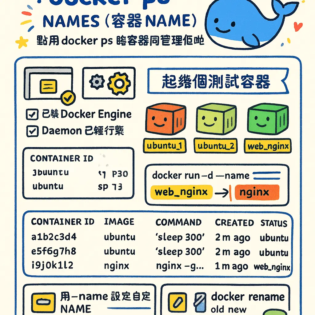 docker ps - NAME