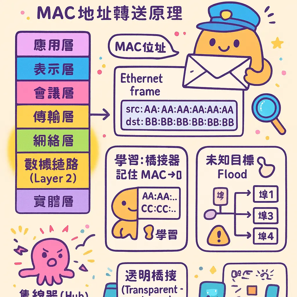 network bridge - OSI模型