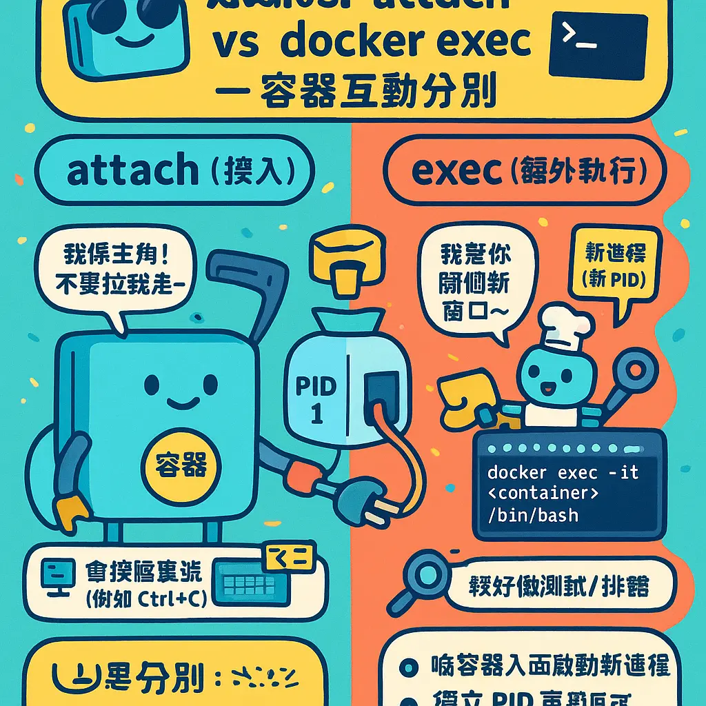 docker attach - 容器