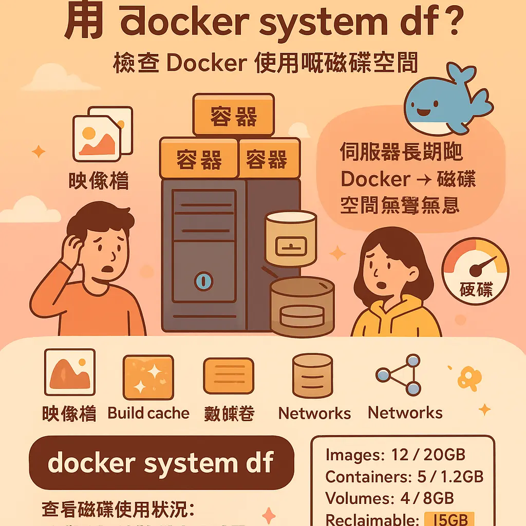 docker system df - 容器