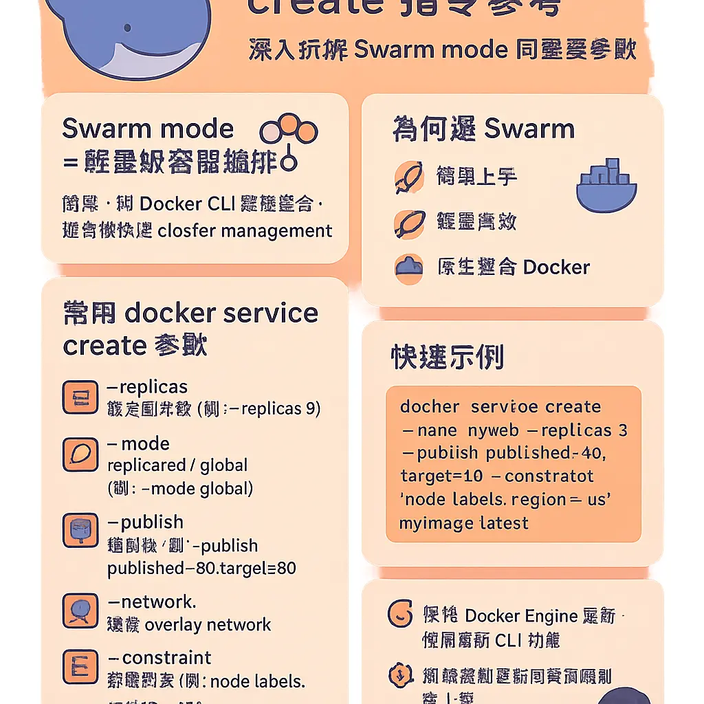 docker service create - Swarm
