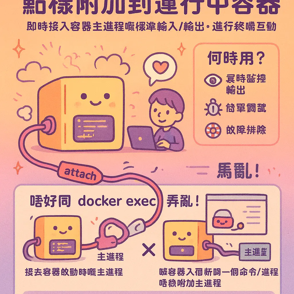 docker attach - docker