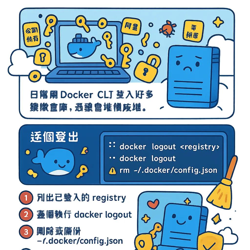 docker logout - Docker