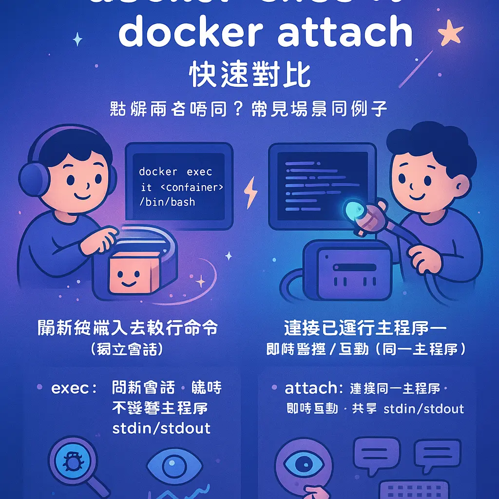 docker attach - docker