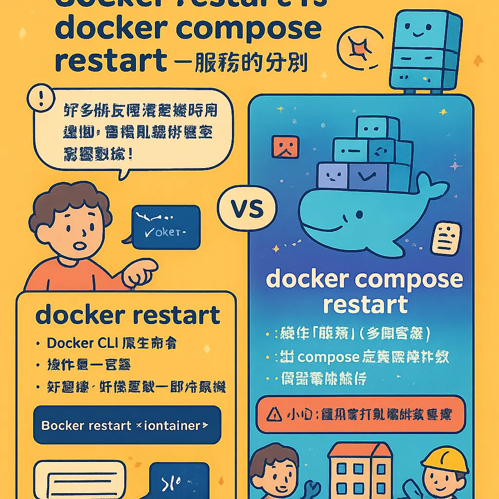 docker compose restart - 服務
