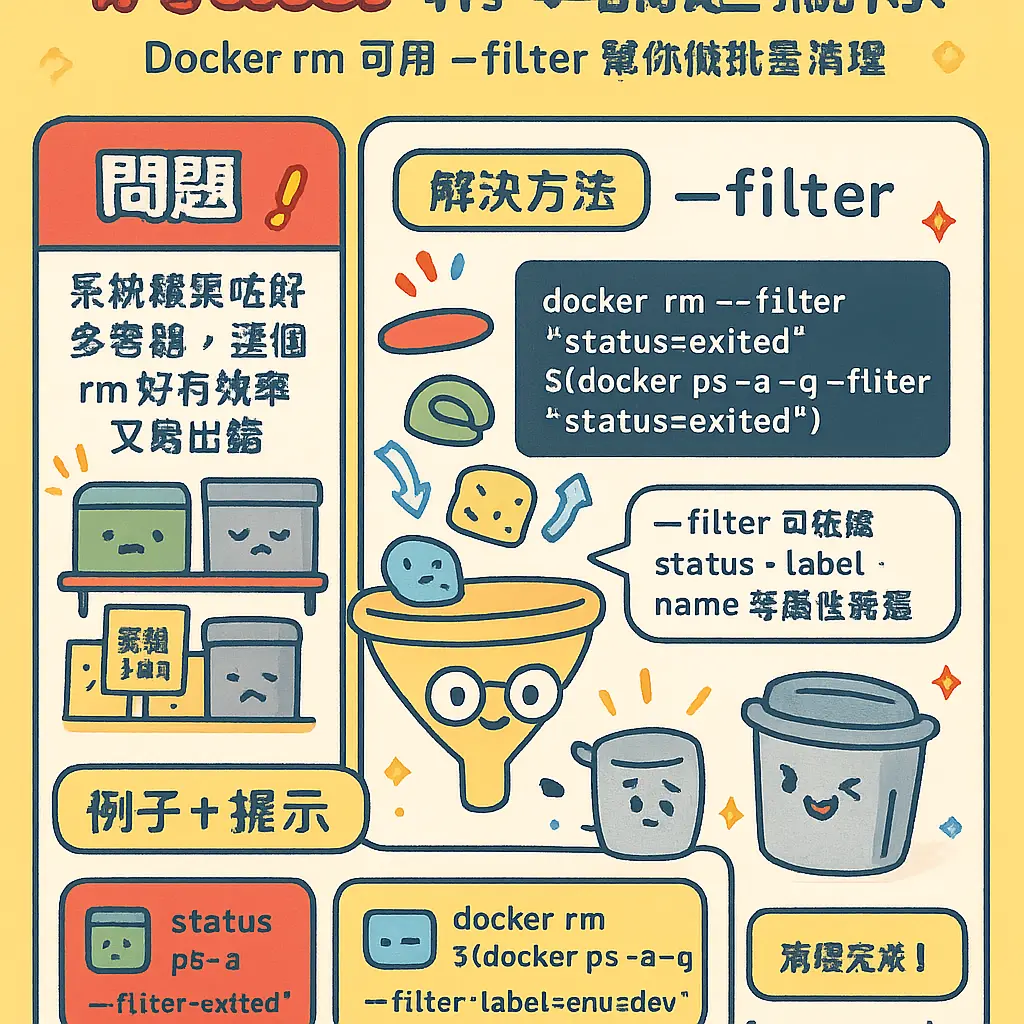 docker rm container - Container