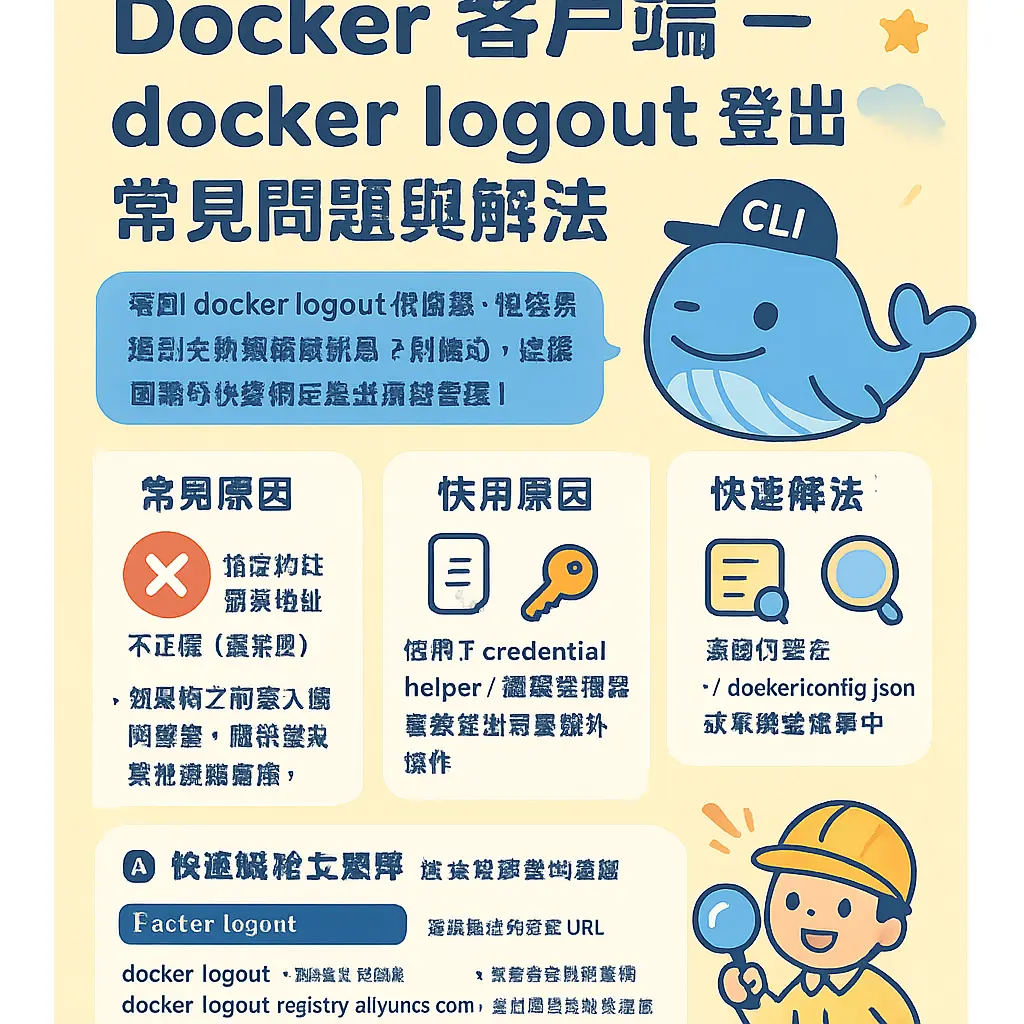 docker logout - Docker 客戶端