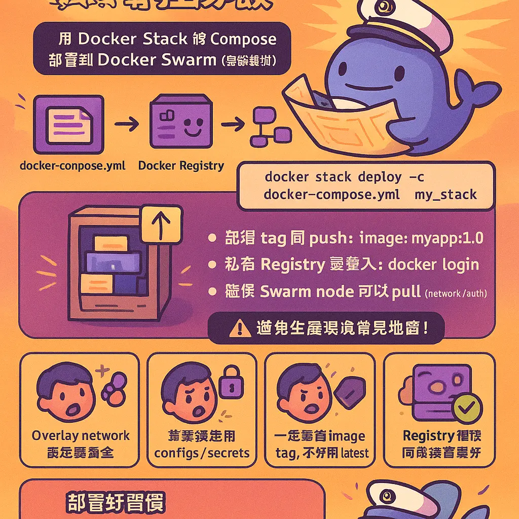 docker stack deploy - Registry