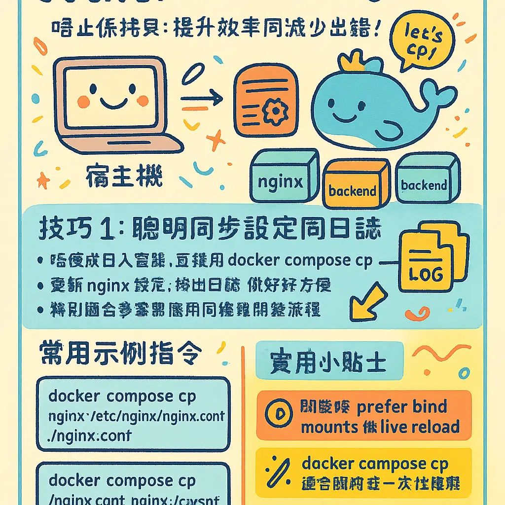 docker compose cp - 宿主機