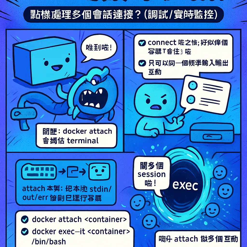 docker attach - terminal